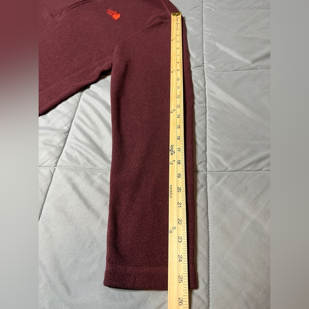 The North Face Men's Maroon Zip-Up Sweater - Picture 5 of 5